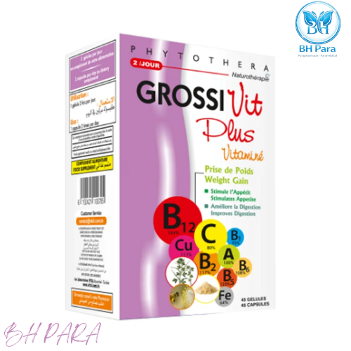 VITAL PHYTOTHERA GROSSIVIT PLUS VITAMINE 45 GELULES VITAL PHYTOTHERA GROSSIVIT PLUS VITAMINE 45 GELULES – Image 1